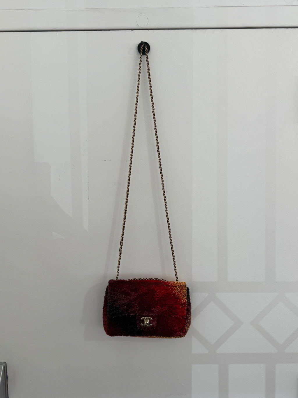 Chanel 23A Sunset Sequin Mini Flap Bag Multicolor Gold-Tone Hardware (view 17)