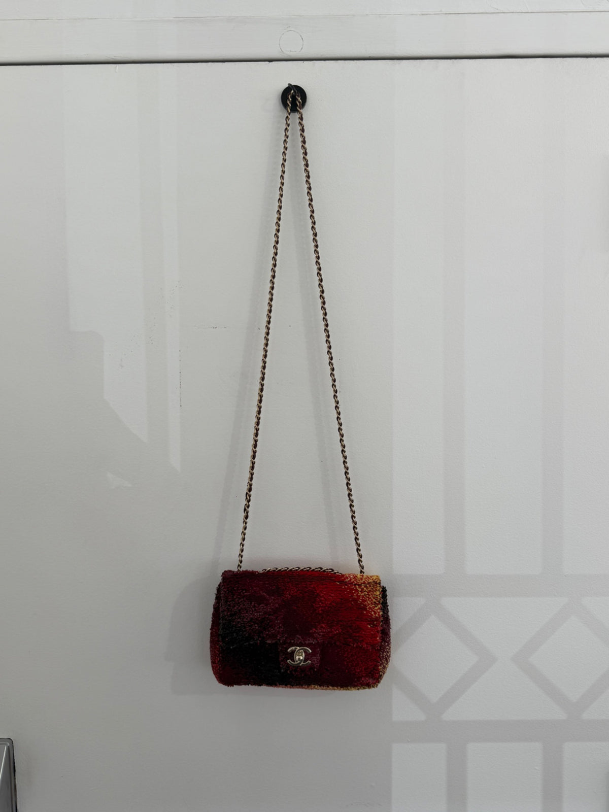 Chanel 23A Sunset Sequin Mini Flap Bag Multicolor Gold-Tone Hardware (view 17)