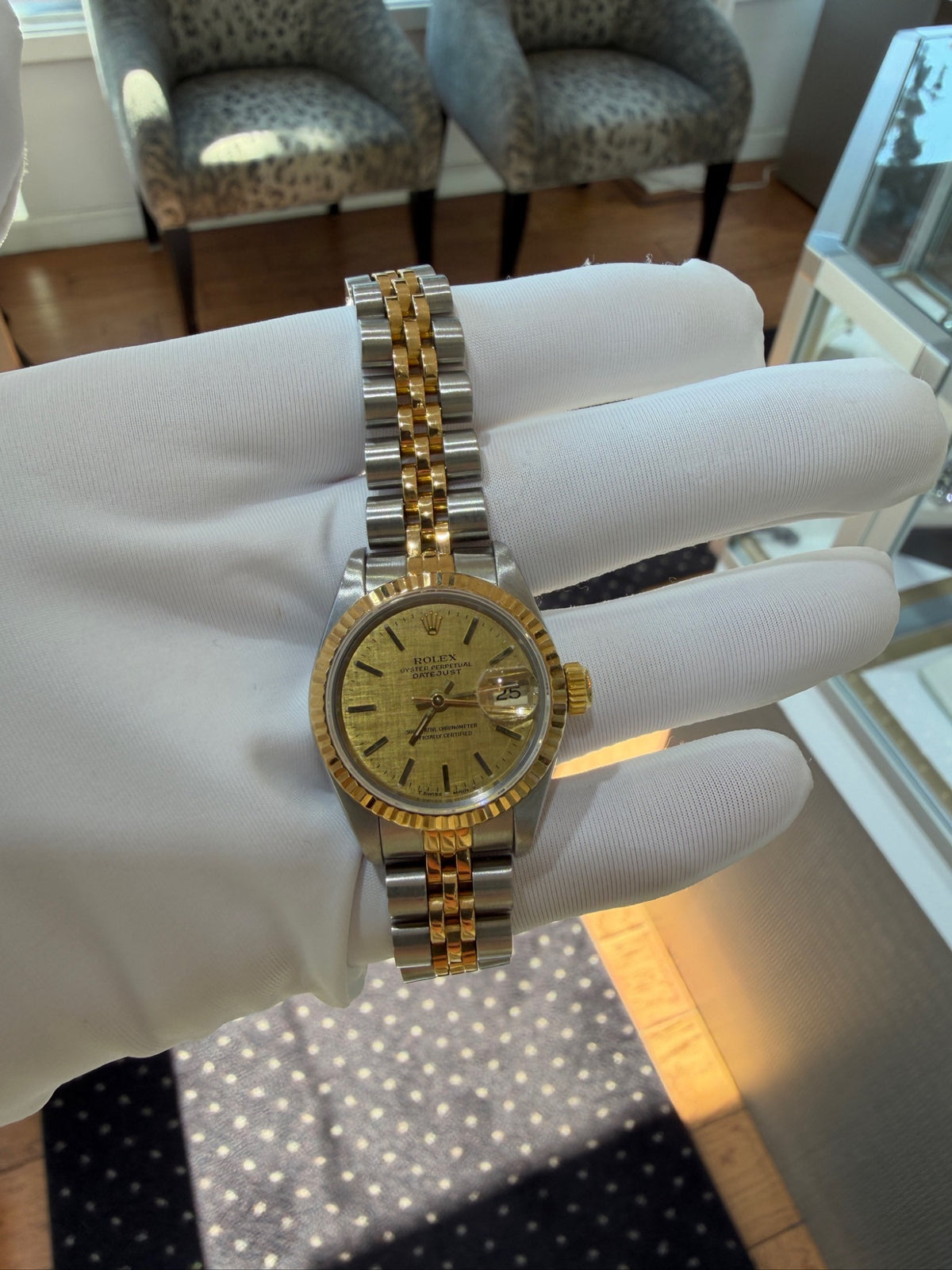 Rolex Datejust 26 Two-Tone Steel & 18k Gold Watch Ref. 69173 (view 9)