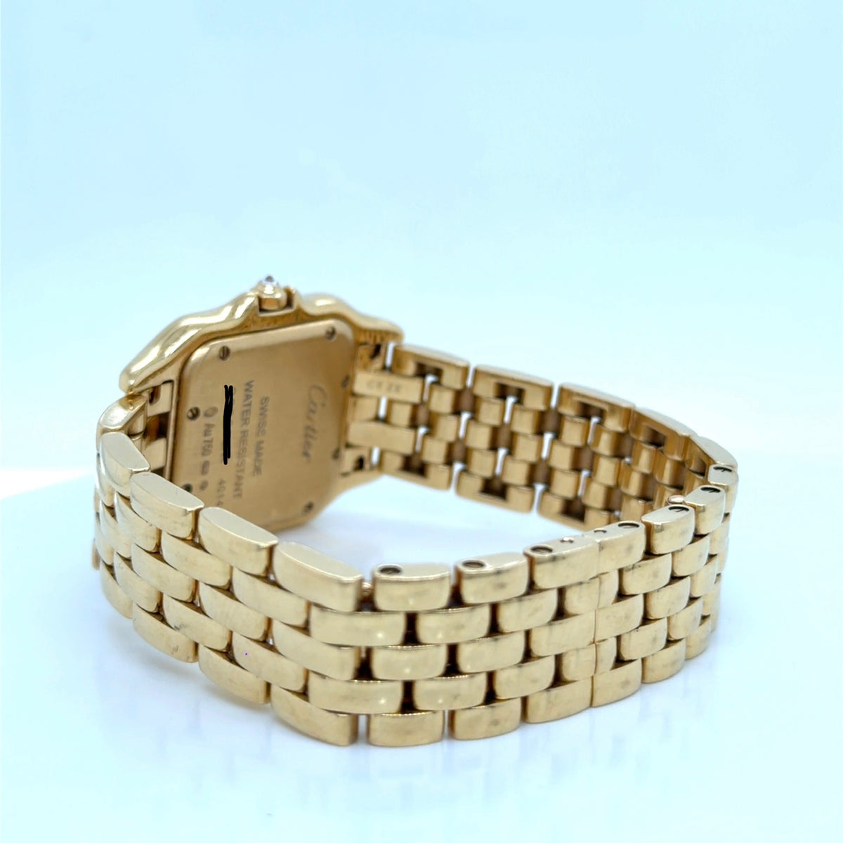 Cartier Panthere 18k Yellow Gold Diamond Bezel Ladies Watch 2021 (view 10)